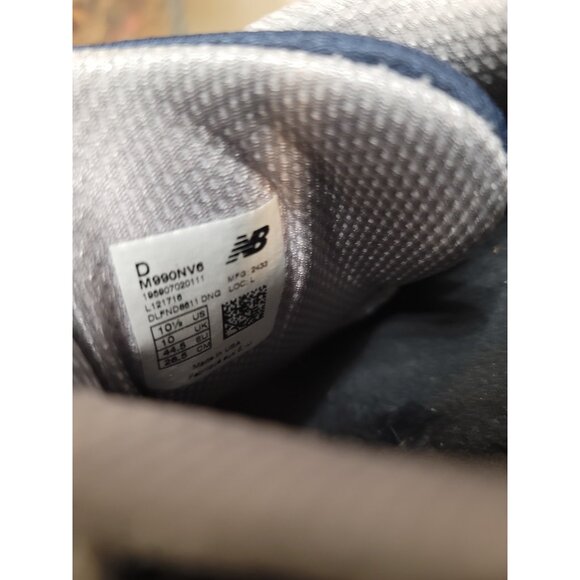 New Balance 990 Black Gray White Men's Running Sneakers Low Top Lace Up 10.5 - Picture 7 of 7